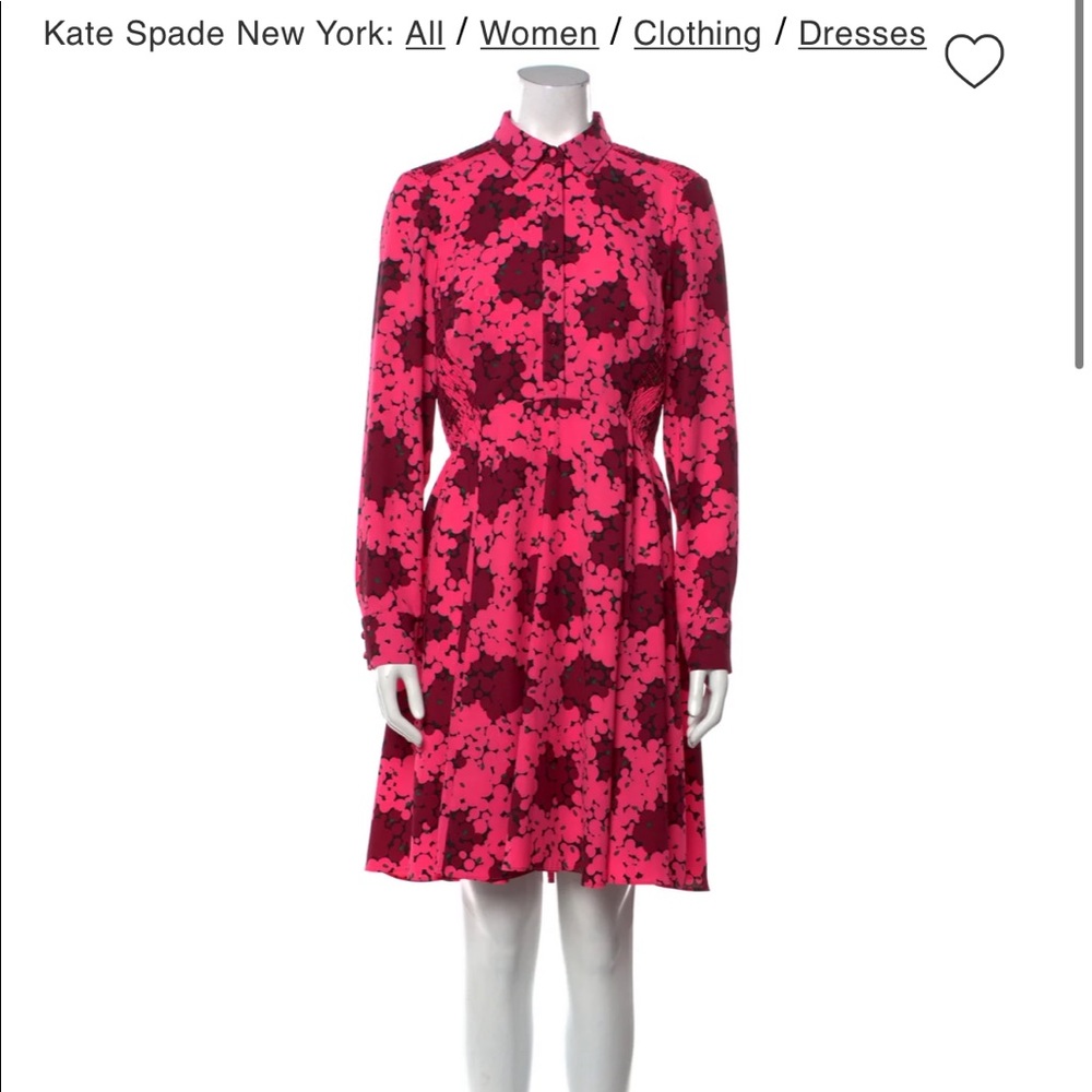 Kate Spade pink floral mini dress